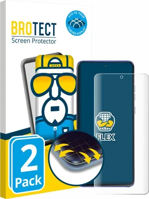 Produktbild von 2x BROTECT Fullscreen Schutzfolie für Motorola Edge 60 Stylus Displayschutz Folie Fullcover Klar Transparent