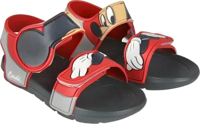 Produktbild von Disney Mickey Maus Kinder Sandalen Latschen Hausschuhe Klett – Bunt / 24/25