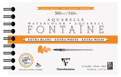 Zdjęcie produktu dla Clairefontaine Fontainewhite Szkicownik 12 12 x 18 cm 300 g