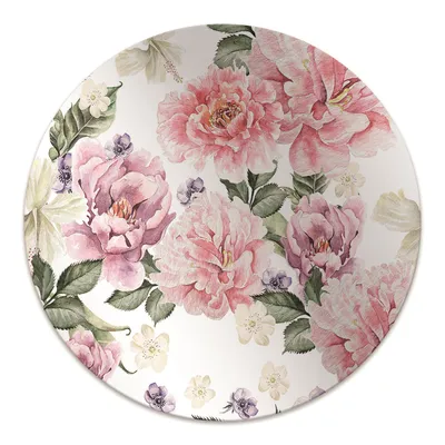 Produktbild von Rundmatte - Stuhlunterlage Bürostuhlunterlage - Rund Ø 100 cm - Bodenmatte - Fußmatte - Kunst der Blumen