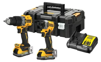 DEWALT Akkuschrauber-Set Combo 18V DCK2050E2T (DCD805, DCF850) 2x1,7Ah POWERSTACK