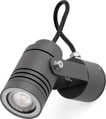 Produktbild von Faro 70260, Wandbeleuchtung für den Außenbereich, Dunkles Grau, Aluminium, IP54, I, GU10