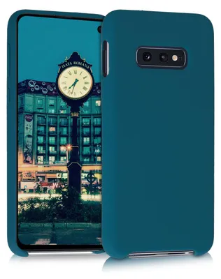 Produktbild von kwmobile Handyhülle für Samsung Galaxy S10e Hülle - Case Silikon - Kabelloses Laden - Schutzhülle Cover in Petrol matt