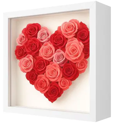 Produktbild von Bilderrahmen zum Befüllen - 3 cm Tiefe - Objektrahmen für Dekoration - 22x22 cm Weiß