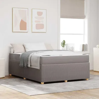 Produktbild von Maison Exclusive - Bettrahmen Taupe 140 x 200 cm Stoff