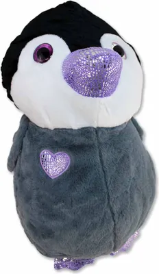 Produktbild von Lila Pinguin Plüschtier mit Glitzer - ca. 50 cm