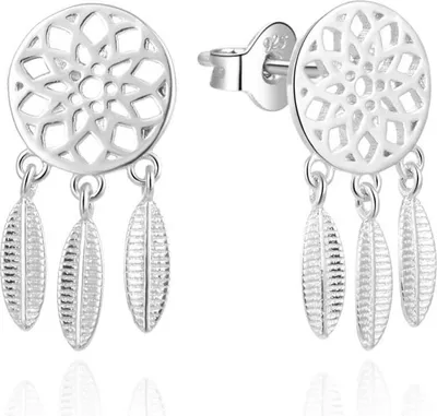 Produktbild von Fine silver earrings Dream catchers AGUP2128L