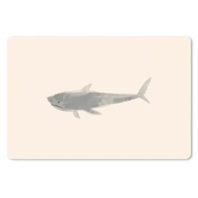 Produktbild von MuchoWow® Schreibtischunterlage Fische - Meerestiere - Pastell - Aquarell 60x40 cm - XXL Mauspad - Großes Mauspad