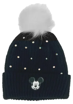 Produktbild von Mickey Mouse Mädchen Bommelmützel Winter-Mütze , Größe:56