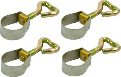 Produktbild von 4x Rohrschelle 21-23mm Edelstahl Rohrklemme mit Schraube für Zeltstangen Camping