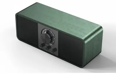 Produktbild von Retro Bluetooth-Lautsprecher - Tragbarer FM-Lautsprecher - Dual-Stereo - HiFi-Klang - Kabellos - Integrierter Akku - Grün