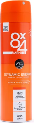 Produktbild von 8x4 Men Deo-Spray Dynamic Energy 150 ml – 48h Schutz ohne Aluminium
