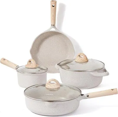 Produktbild von Induktionsfähige 7-teilige Pfanne 24cm Antihaft-Pfannenset