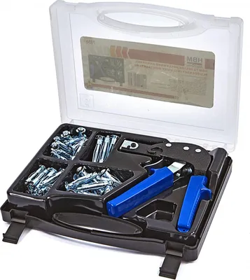 Immagine prodotto di Rivettatrice manuale professionale, pinza per rivetti ,tenaglia per rivetti a strappo per pannelli cartongesso,kit 60 pezzi