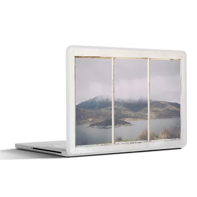 Produktbild von MuchoWow® Laptop Aufkleber Sticker Cover Aussicht - Berg - Schnee 30x21 cm - Sticker für Laptop - Selbstklebend