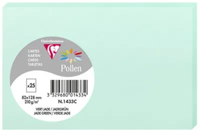 Produktbild von Clairefontaine Karte Pollen 82x128 jadegn