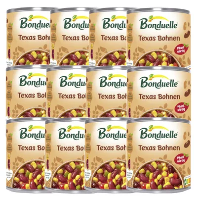 Obrázek produktu pro Bonduelle zeleninová směs červené fazole po texasku 425ml 12 balení