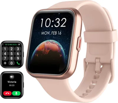 Produktbild von Tensky Smartwatch 1.8" HD Touchscreen mit Anruf Funktion Alexa 110+ Sportmodi Herzfrequenz SpO2 Schlafmonitor & IP68 Wasserschutz für Android/iOS