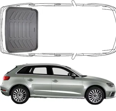 Produktbild von Trimak Audi A3 Fließheck (5 Türig)  8V 2013 - 2020 Kofferraummatte  Kofferraumwanne