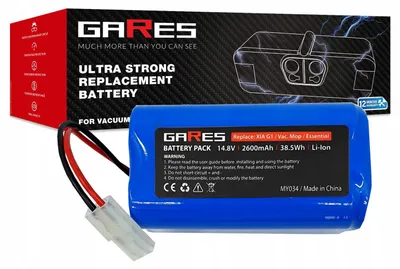 Obrázek produktu pro Gares Náhradní baterie pro Xiaomi G1 MI Robot G1 | 14,4V 2,6 Ah Li-Ion | Vysokovýkonná baterie pro robotický vysavač | Kompatibilní s Xiaomi G1 MI Robot G1 | Prémiová kvalita