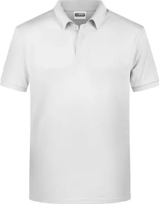 Produktbild von Men's Basic Polo Klassisches Poloshirt white, Gr. M