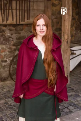 Produktbild von Mittelalter Cape Affra - Wolle Rot