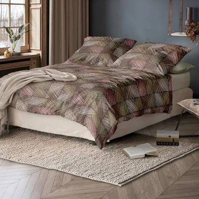 Produktbild von Irisette Mako-Satin Bettwäsche Wave 8780 nougat 135x200 cm + 80x80 cm