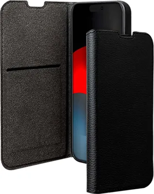 Produktbild von BigBen Connected, Etui iPhone 17 Folio Wallet mit Stand + Kartenfächern, Schwarz