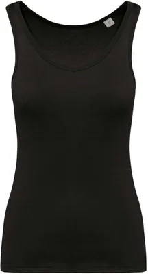 Produktbild von Kariban Damen Tank Top Trägertop Basic Unterhemd Baumwolle Trägershirt, Größe:L, Farbe:Schwarz
