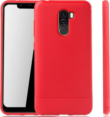Produktbild von Hülle Cover Silikon Schutz Case Handy Case Etui Bumper Tasche Schale Backcover Rahmen, Für Handy:Apple iPhone X, Farbe:Rot