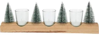 Immagine prodotto di Set albero di candele Theelichthouder - decorazione in vetro 39x12cm Natale