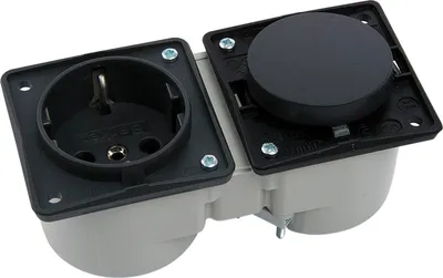 Image de Berker Integro interrupteur anthracite mat + prise anthracite sans cadre