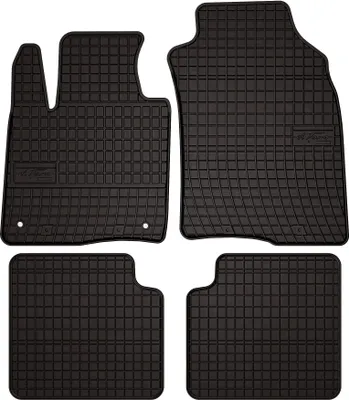 Produktbild von Gummi-Fußmatten für Fiat Panda III (ohne Hybrid) 2012- (Schrägheck) – 4-tlg, Schwarz, passgenau – Wielganizator SolidPRO
