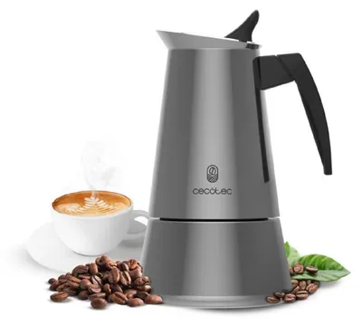 Produktbild von Italienische Kaffeemaschine Cecotec Piccolina 200 2 Kopper 100 ml Stahl Edelstahl