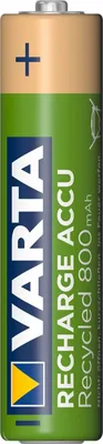 Obrázek produktu pro Varta Recharge Accu Recycled 56813 - Batterie 4 x AAA - NiMH - (wiederaufladbar)