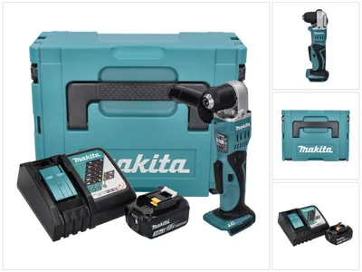 Zdjęcie produktu dla Akumulatorowa wiertarko-wkrętarka kątowa Makita DDA 351 RF1J 18 V 13,5 Nm + 1x akumulator 3,0 Ah + ładowarka + Makpac