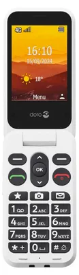 Produktbild von Doro Leva L20, Klappgehäuse, Single SIM, 7,11 cm (2.8"), 2 MP, 1150 mAh, Rot, Weiß