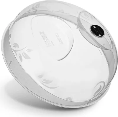 Image de Orion Couvercle pour micro-ondes | Couvercle pour micro-ondes PROTECTION ANTI-ÉCLAMES rond transparent en plastique 29 cm