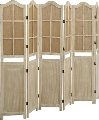 Obrázek produktu pro 6dílný paraván hnědý 214 x 165 cm textil