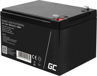 Produktbild von Green Cell AGM Battery 12V 12Ah - Batterie - 12.000 mAh Plombierte Bleisäure (VRLA)
