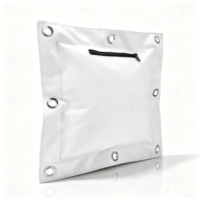 Productafbeelding van Bokszak boksbal - Lege canvas muurtas - Kung Fu en Taekwondo - Ritssluiting - L