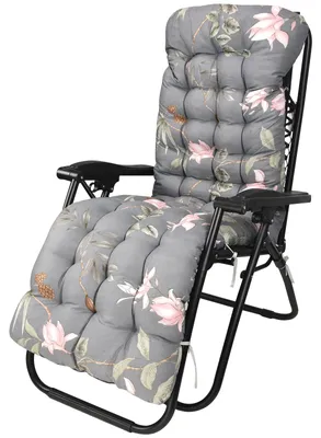 Image de Coussin de jardin - Matelas de transat - 170 x 23 x 8 cm - Polyester - Jacquard - Pour fauteuil de relaxation - Couleur : F
