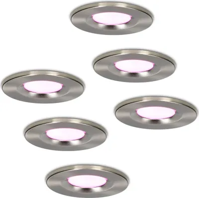 Produktbild von hoftronicsmart LED Einbaustrahler 6W 450lm RGBWW IP65 Edelstahl 6er Set