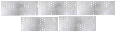 Immagine prodotto di Alberts 820824 Piastra forata, zincata sendzimir, 400 x 160 mm, set da 5