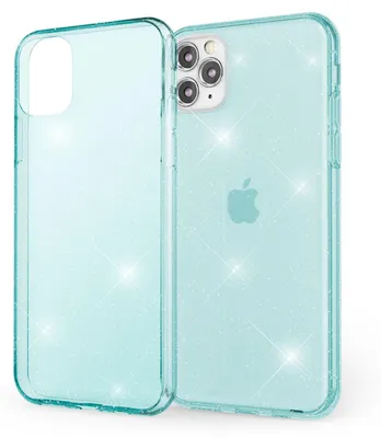 Obrázek produktu pro NALIA Glitter Pouzdro na mobilní telefon pro iPhone 11 Pro Max, ochranný kryt Bag Bumper Blue Turquoise