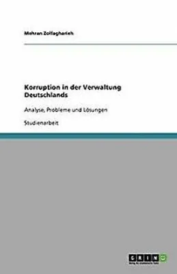 Produktbild von Korruption in der Verwaltung Deutschlands