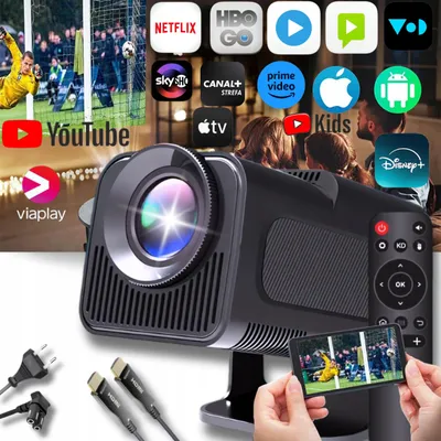 Obrázek produktu pro Projektor Hy320 Full HD 4K, Android 11, Wi-Fi 6, Bluetooth, HDMI + kabel 1,5 m