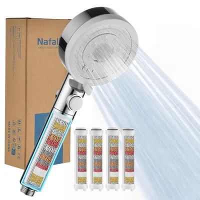 Produktbild von Duschkopf mit 4 PP-Filtern und 5 Sprühmodi