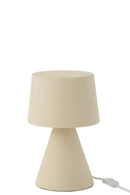 Zdjęcie produktu dla Lampa stołowa J-Line mała + klosz kamienny beżowy