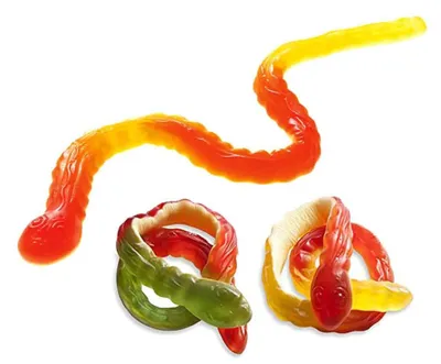 Productafbeelding van Haribo Fruitgummie met suikerglazuur, Anaconda, reuzenwormen, 30 stuks